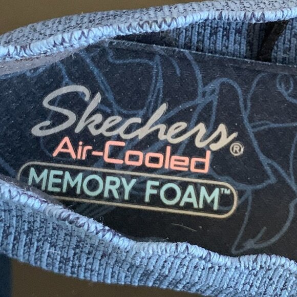 Skechers Womens Blue Cleo Newford 44870 Slip On Comfort Ballet Flat Sz 8 #22F - Picture 10 of 10